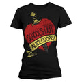 Noir - Front - Alice Cooper - T-shirt SCHOOL'S OUT - Femme