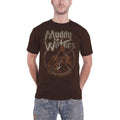 Marron - Front - Muddy Waters - T-shirt FATHER OF CHICAGO BLUES - Adulte
