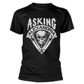 Noir - Blanc - Front - Asking Alexandria - T-shirt SKULL SHIELD - Adulte