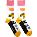 Blanc - Rose - Jaune - Front - Sex Pistols - Chaussettes ANARCHY IN THE UK - Adulte
