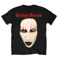 Noir - Front - Marilyn Manson - T-shirt RED LIPS - Adulte