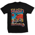 Noir - Front - Rush - T-shirt US TOUR - Adulte
