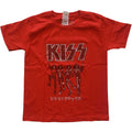 Rouge - Front - Kiss - T-shirt DESTROYER - Enfant