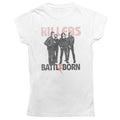Blanc - Front - The Killers - T-shirt BATTLE BORN - Femme
