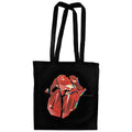Noir - Rouge - Front - The Rolling Stones - Tote bag HACKNEY DIAMONDS LICK