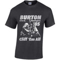 Gris chiné - Front - Cliff Burton - T-shirt - Adulte