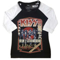 Noir - Blanc - Front - Kiss - T-shirt DESTROYER TOUR - Femme