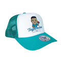 Blanc - Turquoise vif - Front - Tokyo Time - Casquette trucker - Adulte