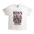 Blanc - Front - Kiss - T-shirt END OF THE ROAD BAND PLAYING - Adulte
