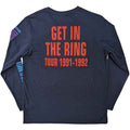 Bleu marine - Back - Guns N Roses - T-shirt GET IN THE RING TOUR 1991-1992 - Adulte