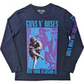 Bleu marine - Front - Guns N Roses - T-shirt GET IN THE RING TOUR 1991-1992 - Adulte
