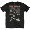 Noir - Front - Bob Dylan - T-shirt CARNEGIE HALL '63 - Adulte