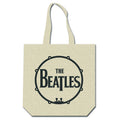Noir - Blanc - Back - The Beatles - Tote bag LOVE DRUM