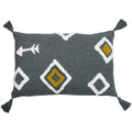 Anthracite - Front - Furn - Housse de coussin INKA