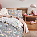 Multicolore - Pack Shot - Linen House - Parure de lit GARDEN FRIENDS - Enfant