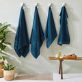 Bleu - Side - Furn - Serviette de bain