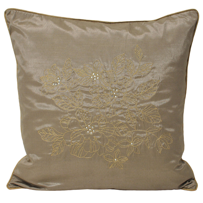 Taupe - Front - Riva Home Chic - Housse de coussin