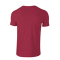 Rouge foncé chiné - Back - Gildan - T-shirt SOFTSTYLE - Adulte