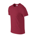 Rouge foncé chiné - Side - Gildan - T-shirt SOFTSTYLE - Adulte