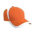 Orange - Blanc - Front - Result Headwear - Casquette de baseball NATIONAL