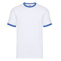 Blanc - Bleu roi - Front - Fruit of the Loom - T-shirt - Adulte