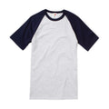 Gris chiné - Bleu marine foncé - Front - Fruit of the Loom - T-shirt - Adulte