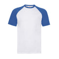 Blanc - Bleu roi - Front - Fruit of the Loom - T-shirt - Adulte