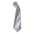 Gris argent - Front - Premier - Cravate unie - Homme