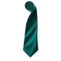 Vert bouteille - Front - Premier - Cravate unie - Homme