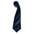 Bleu marine - Front - Premier - Cravate unie - Homme
