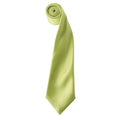 Vert citron - Front - Premier - Cravate unie - Homme