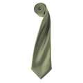 Olive - Front - Premier - Cravate unie - Homme