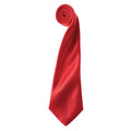 Rouge - Front - Premier - Cravate unie - Homme