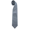 Gris - Front - Premier - Cravate unie - Homme