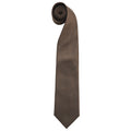 Marron - Front - Premier - Cravate unie - Homme