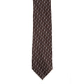 Marron - Front - Premier - Cravate à motifs zig-zag - Homme