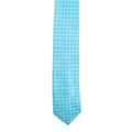 Turquoise - Back - Premier - Cravate à motifs mini carrés - Homme