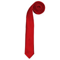 Rouge - Front - Premier - Cravate slim rétro - Homme