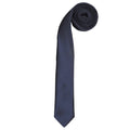 Bleu marine - Front - Premier - Cravate slim rétro - Homme