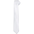 Blanc - Front - Premier - Cravate slim rétro - Homme
