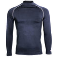 Bleu marine chiné - Front - Rhino - T-shirt base layer à manches longues - Homme