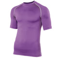 Pourpre - Front - Rhino - Base layer sport à manches courtes - Homme