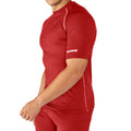 Rouge - Side - Rhino - Base layer sport à manches courtes - Homme