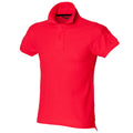 Rouge vif - Front - Skinni Fit - Polo à manches courtes - Homme
