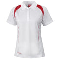 Blanc-Rouge - Front - Spiro - Polo sport - Femme