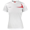 Blanc-Rouge - Front - Spiro - T-shirt sport - Femme