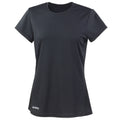 Noir - Front - Spiro - T-shirt sport à manches courtes - Femme