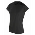 Noir - Back - Spiro - T-shirt sport à manches courtes - Femme
