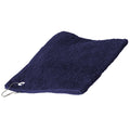 Bleu marine - Front - Towel City - Serviette de golf 100% coton