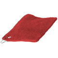 Rouge - Front - Towel City - Serviette de golf 100% coton